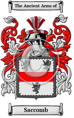 Saccomb Family Crest/Coat of Arms