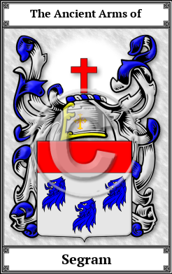 Segram Family Crest Download (JPG)  Book Plated - 150 DPI