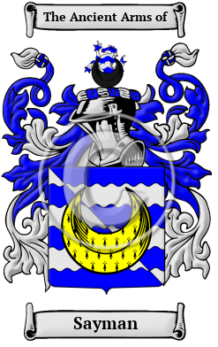 Sayman Family Crest/Coat of Arms