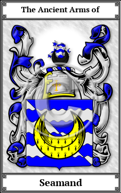 Seamand Family Crest Download (JPG)  Book Plated - 150 DPI