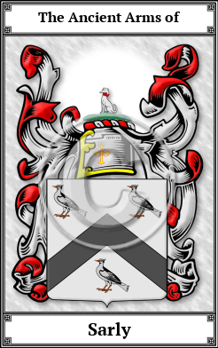 Sarly Family Crest Download (JPG)  Book Plated - 150 DPI