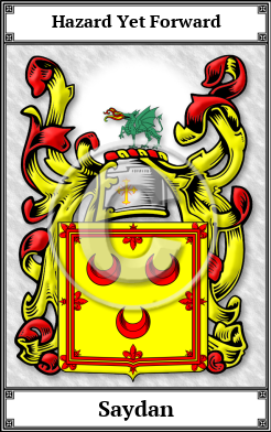 Saydan Family Crest Download (JPG)  Book Plated - 150 DPI