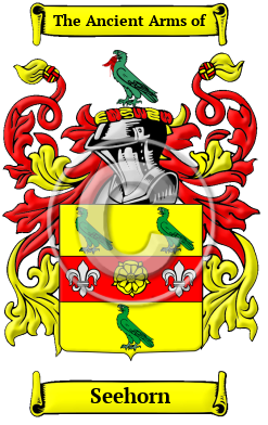 Seehorn Family Crest Download (JPG) Heritage Series - 600 DPI