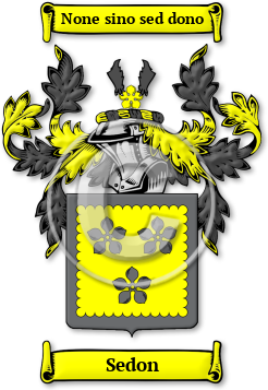 Sedon Family Crest Download (jpg) Legacy Series - 150 DPI
