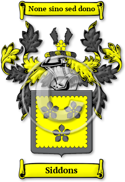 Siddons Family Crest Download (jpg) Legacy Series - 150 DPI