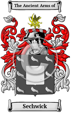 Sechwick Family Crest/Coat of Arms