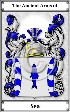 Sea Family Crest Download (JPG)  Book Plated - 150 DPI