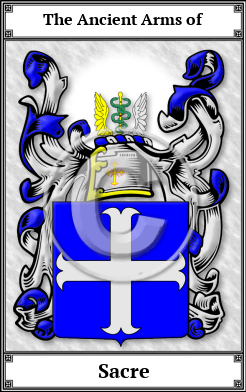 Sacre Family Crest Download (JPG)  Book Plated - 150 DPI