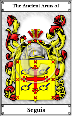 Seguis Family Crest Download (JPG)  Book Plated - 150 DPI