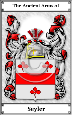 Seyler Family Crest Download (JPG)  Book Plated - 150 DPI