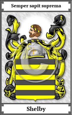 Shelby Family Crest Download (JPG)  Book Plated - 150 DPI