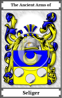 Seliger Family Crest Download (JPG) Book Plated - 600 DPI