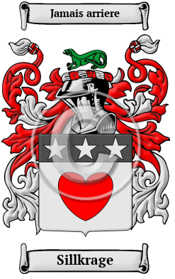 Sillkrage Family Crest/Coat of Arms