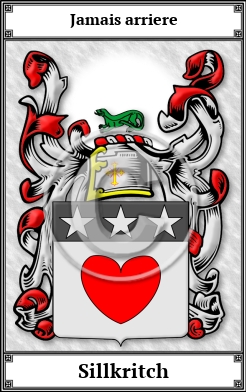 Sillkritch Family Crest Download (JPG) Book Plated - 300 DPI