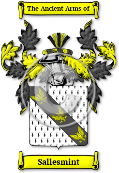 Sallesmint Family Crest Download (jpg) Legacy Series - 150 DPI