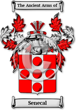 Senecal Family Crest Download (jpg) Legacy Series - 150 DPI