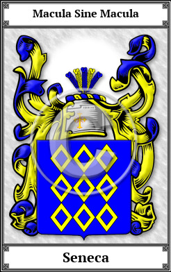Seneca Family Crest Download (JPG) Book Plated - 600 DPI