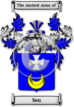 Sen Family Crest Download (JPG) Legacy Series - 600 DPI