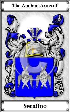 Serafino Family Crest Download (JPG)  Book Plated - 150 DPI