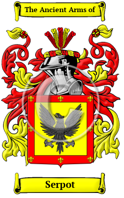Serpot Family Crest/Coat of Arms