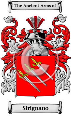 Sirignano Family Crest/Coat of Arms