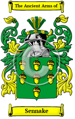 Sennake Family Crest/Coat of Arms