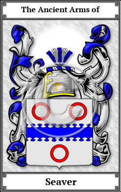 Seaver Family Crest Download (JPG)  Book Plated - 150 DPI