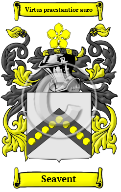 Seavent Family Crest/Coat of Arms