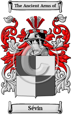 Sévin Family Crest/Coat of Arms