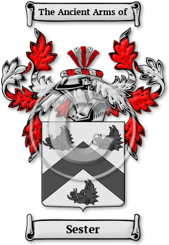 Sester Family Crest Download (jpg) Legacy Series - 150 DPI