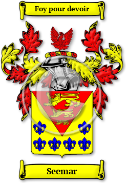 Seemar Family Crest Download (JPG) Legacy Series - 600 DPI