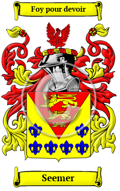 Seemer Family Crest/Coat of Arms
