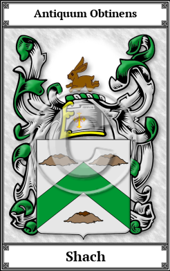 Shach Family Crest Download (JPG)  Book Plated - 150 DPI