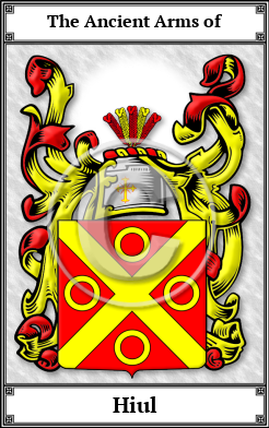 Hiul Family Crest Download (JPG)  Book Plated - 150 DPI