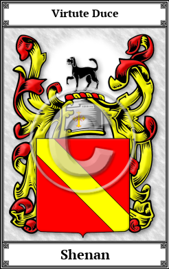 Shenan Family Crest Download (JPG)  Book Plated - 150 DPI