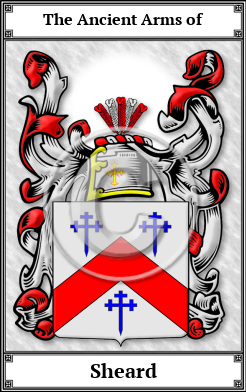 Sheard Family Crest Download (JPG)  Book Plated - 150 DPI