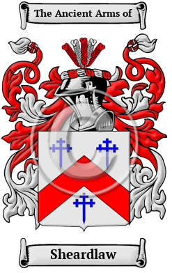 Sheardlaw Family Crest/Coat of Arms