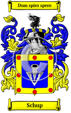 Schup Family Crest/Coat of Arms