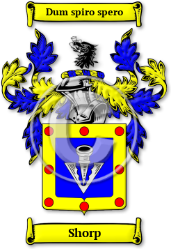 Shorp Family Crest Download (jpg) Legacy Series - 150 DPI