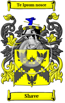 Shave Family Crest/Coat of Arms