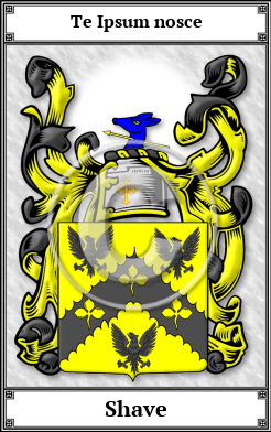 Shave Family Crest Download (JPG) Book Plated - 600 DPI
