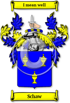 Schaw Family Crest Download (JPG) Legacy Series - 600 DPI
