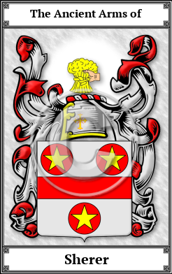 Sherer Family Crest Download (JPG)  Book Plated - 150 DPI