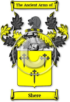 Shere Family Crest Download (jpg) Legacy Series - 150 DPI