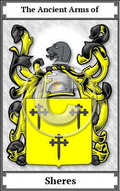 Sheres Family Crest Download (JPG)  Book Plated - 150 DPI