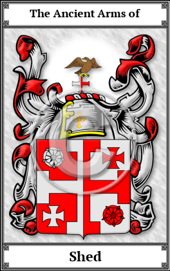 Shed Family Crest Download (JPG) Book Plated - 600 DPI