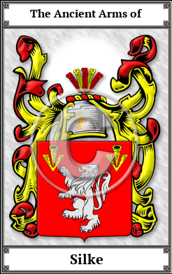 Silke Family Crest Download (JPG) Book Plated - 600 DPI