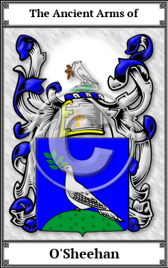 O'Sheehan Family Crest Download (JPG)  Book Plated - 150 DPI