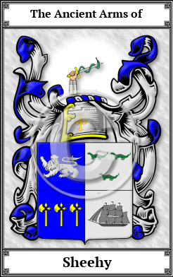 Sheehy Family Crest Download (JPG)  Book Plated - 150 DPI