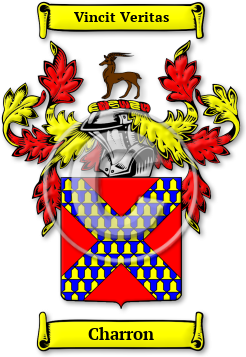 Charron Family Crest Download (jpg) Legacy Series - 150 DPI